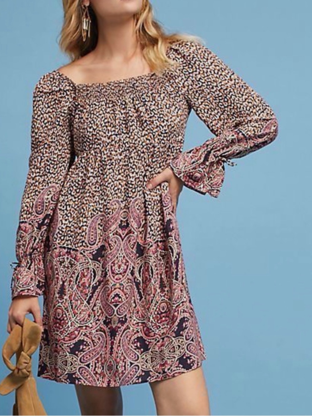 NEW Anthropologie Milou Babydoll Peasant Dress by Maeve